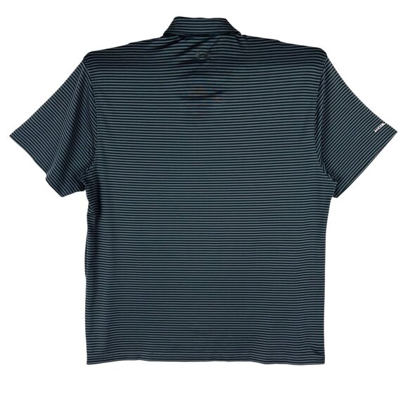 Under Armour Men's Stripe Polo Shirt Size 2XL Loose Fit Black/Gray Short Sleeve - Picture 2 of 8